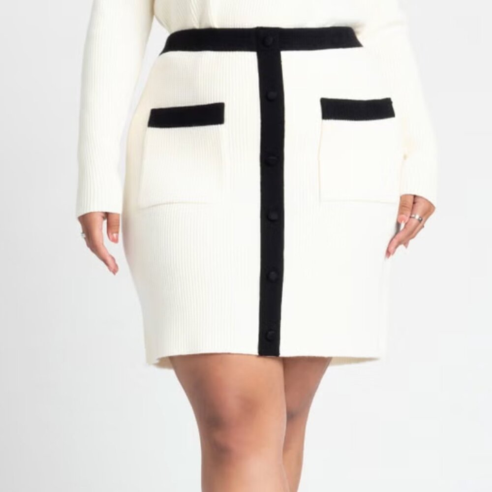 eloquii pull on sweater mini skirt - nwt
